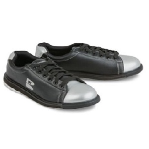 Brunswick TZone Youth Bowling Shoes - Black/Silver