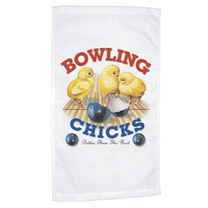 Master Bowling Chicks Towel