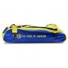 Vise Clear Top Triple Tote Roller Bag - Blue/Yellow - view 2
