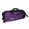Vise Clear Top Triple Tote Roller Bag - Purple - view 1
