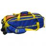 Vise Clear Top Triple Tote Roller Bag - Blue/Yellow - view 1