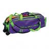 Vise Clear Top Triple Tote Roller Bag - Grape/Green - view 1
