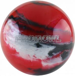 Pro Bowl Polyester Bowling Ball - Red/Black/Silver