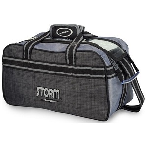 Storm 2-Ball Tote Bag - Plaid/Grey/Black
