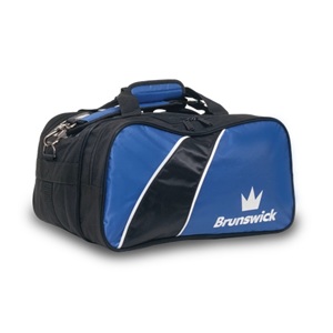 Brunswick Edge Double Tote Bag with Pouch - Black/Blue