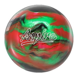 Motiv Aspire Polyester Bowling Ball - Black/Green/Pink