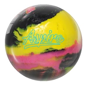 Motiv Aspire Polyester Bowling Ball - Black/Yellow/Pink