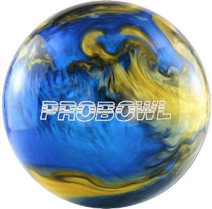 Pro Bowl Polyester Bowling Ball - Blue/Black/Gold