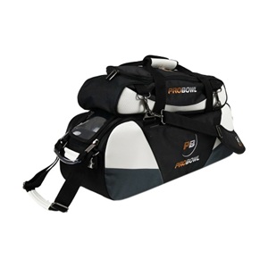 Pro Bowl Deluxe 3-Ball Tote W/Shoe Bag - Black/Carbon White