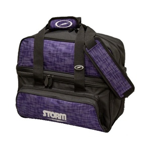 Storm 2-Ball Deluxe Tote Bag - Abstract Purple/Black