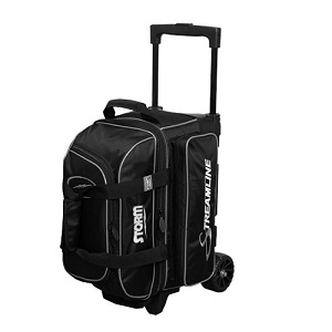 Storm 2-Ball Streamline™ Roller Bag - Black/Silver