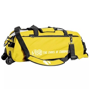 Vise Clear Top Triple Tote Roller Bag - Yellow