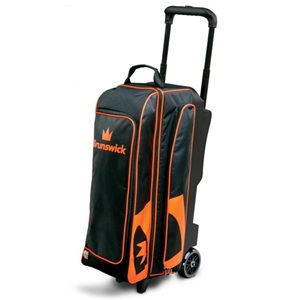 Brunswick Blitz Triple Roller Bag - Black/Orange
