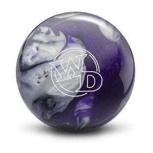 Columbia 300 White-Dot Bowling Ball - Black/Purple/Silver