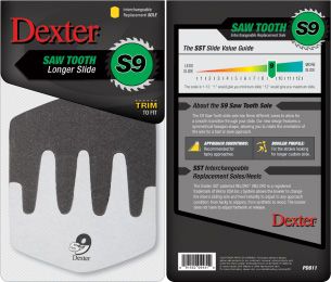 Dexter SST S9 Sawtooth Slide Sole Black/White 