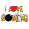 I Love Bowling Towel