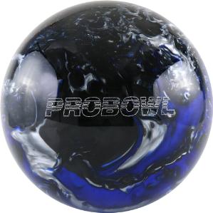 Pro Bowl Polyester Bowling Ball - Blue/Black/Silver
