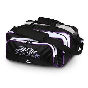 Roto Grip 2-Ball Carryall Tote Bag - Black/White/Purple