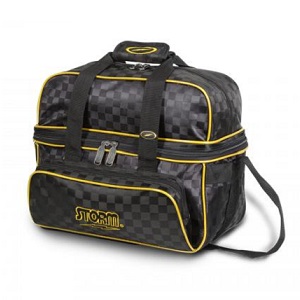 Storm 2-Ball Deluxe Tote Bag - Black/Gold